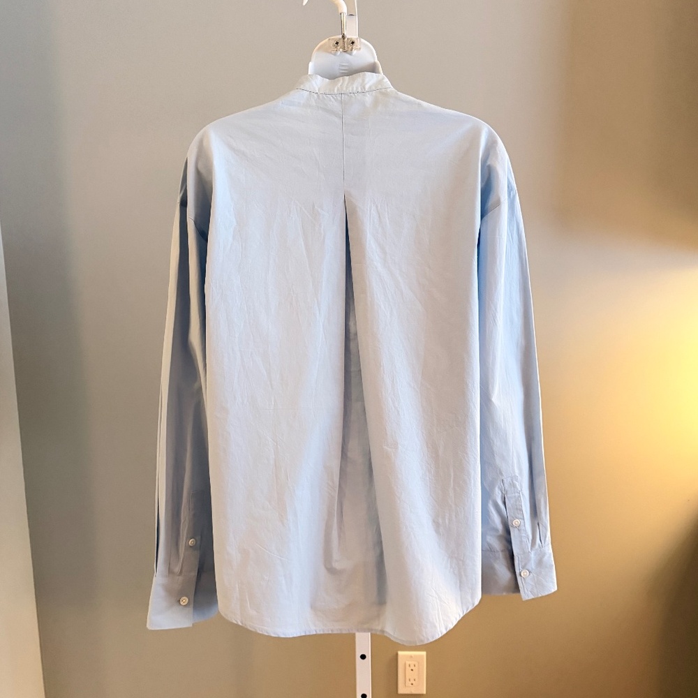 RAG & BONE Beautiful Soft Blue Embroidered Button Down Shirt Sz M NEW $248!! - Picture 8 of 8